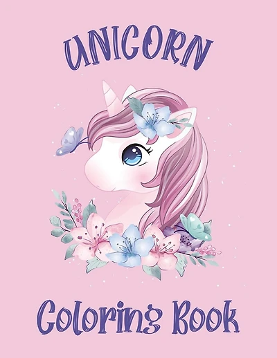 Unicorn Coloring Book: 50 Unicorn Coloring Pages