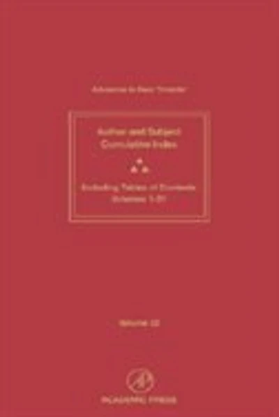 Advances Heat Transfer: Cumulative Subject and Author Indexes Tables of Contents for Volumes 1-31