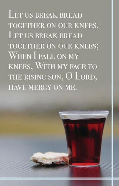 Let Us Break Bread - HYMN- Bulletin (Pkg 100) Communion