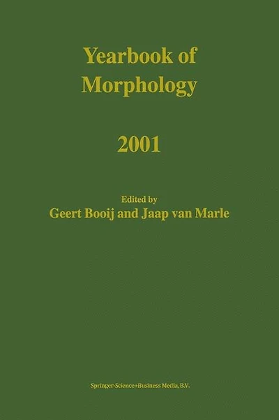 Yearbook of Morphology 2001