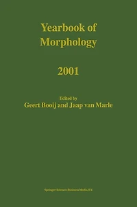 Yearbook of Morphology 2001