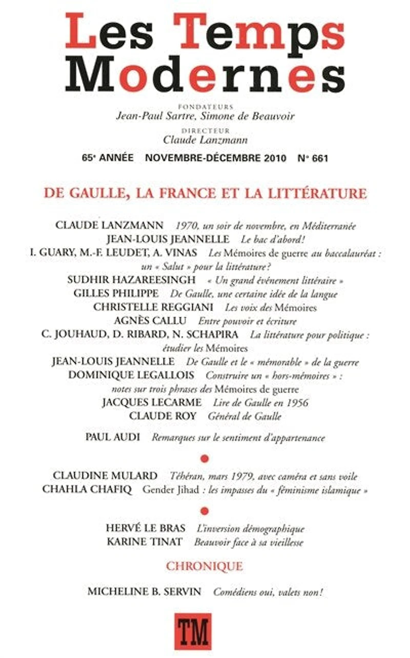 Les Temps Modernes N° 661