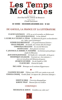 Les Temps Modernes N° 661