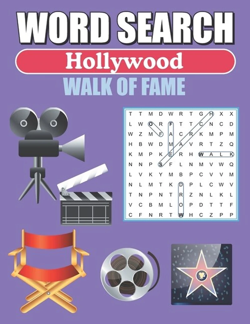Word Search Hollywood Walk Of Fame: Large Print Word Find Puzzles