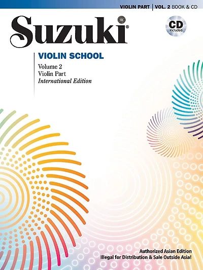 Suzuki Violin School (asian Edition), Vol 2: Violin Part, Book And Cd