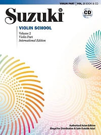 Suzuki Violin School (asian Edition), Vol 2: Violin Part, Book And Cd