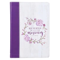 Journal Classic White/Purple His Mercies Lam. 3:22-23
