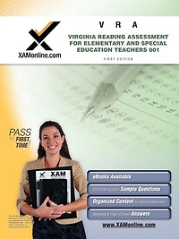 VRA 001 Virginia Reading Assessment for Elementary and Special Education Teachers Teacher Certification Test Prep Study