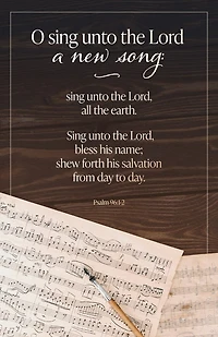 General Worship Bulletin: Unto the Lord (Package of 100): Psalm 96:1-2 (KJV)