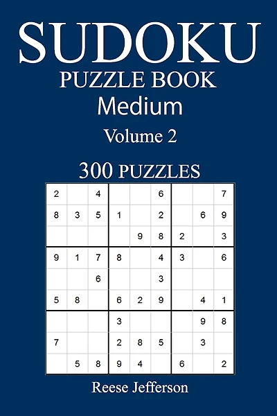 300 Medium Sudoku Puzzle Book: Volume