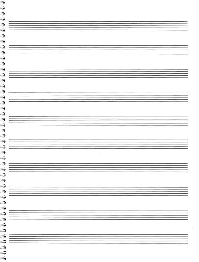 74. Spiral Book: 10-Stave: Passantino Manuscript Paper