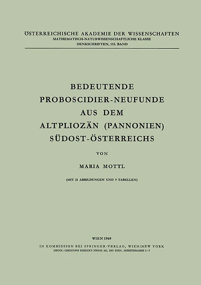 Bedeutende Proboscidier-neufunde Aus Dem Altpliozän (pannonien) Südost-österreichs