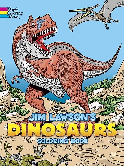 Jim Lawson's Dinosaurs Coloring Book