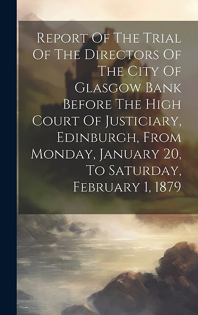 Report Of The Trial Of The Directors Of The City Of Glasgow Bank Before The High Court Of Justiciary, Edinburgh, From Monday, January 20, To Saturday, February 1, 1879