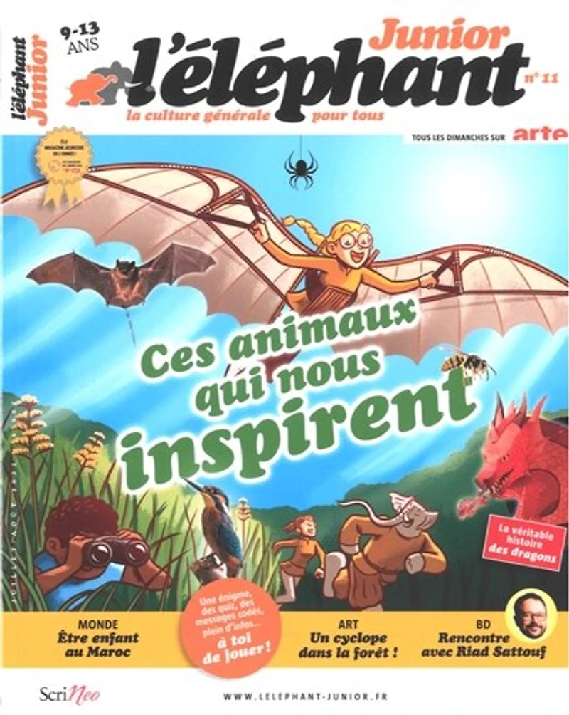 L'Eléphant junior, n°11. Ces animaux qui nous inspirent
