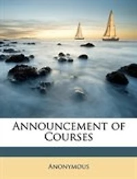 Announcement Of Courses