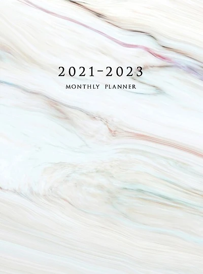 2021-2023 Monthly Planner: Large Three Year Planner With Marble Cover (volume 1 Hardcover)