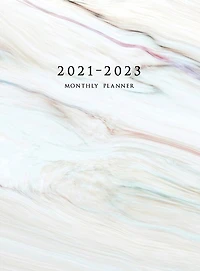 2021-2023 Monthly Planner: Large Three Year Planner With Marble Cover (volume 1 Hardcover)
