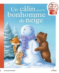 Un câlin pour le bonhomme de neige