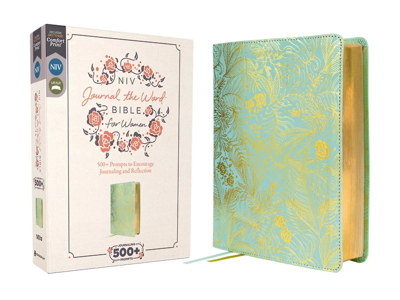 NIV, Journal the Word Bible for Women (Perfect Note-Taking), Cloth over Board, Navy, Red Letter, Comfort Print: 500+ Prompts to Encourage Journaling and Reflection