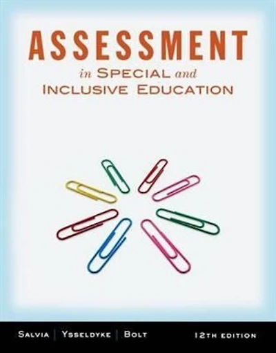 Assessment: In Special And Inclusive Education