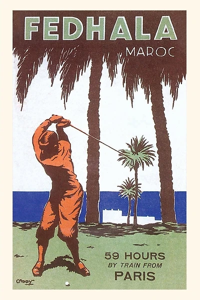 Vintage Journal Golfing in Morocco