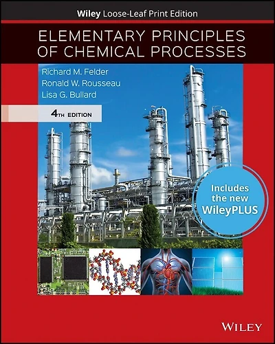 Elementary Principles of Chemical Processes, 4e WileyPLUS Card with Loose-leaf Set Single Term