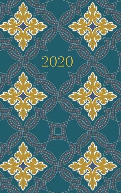 2020 Planner - Diary - Journal - Week per spread - Teal Tiles