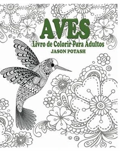 Aves Livro de Colorir Para Adultos
