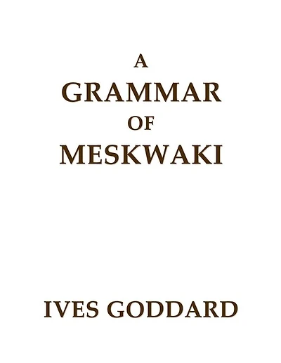 A Grammar of Meskwaki