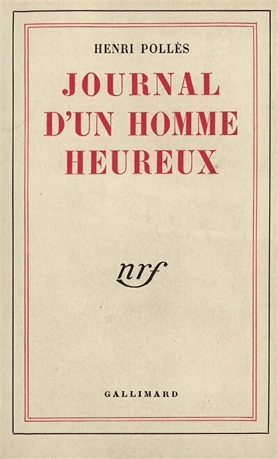 Journal d'un homme heureux