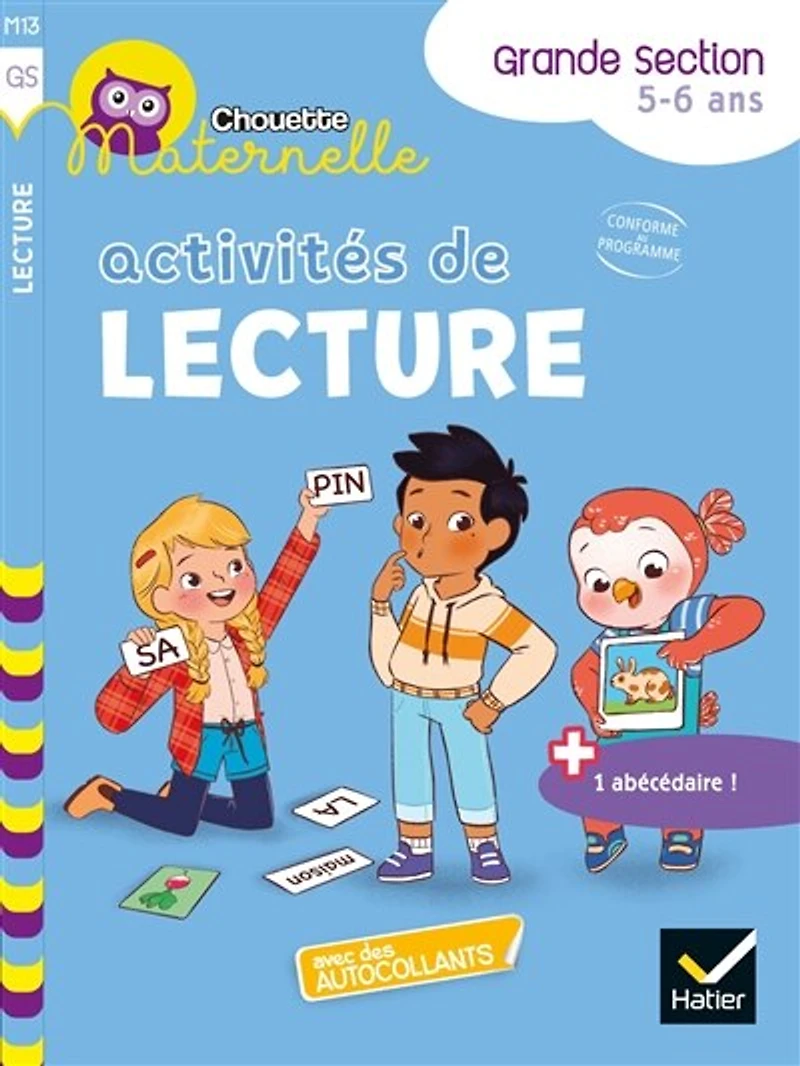 Activités de lecture pour faire mes premiers pas en !: grande section, 5-6 ans