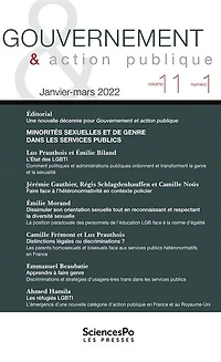 Gouvernement & action publique, n°11-1. Minorités sexuelles et de genre dans les services publics