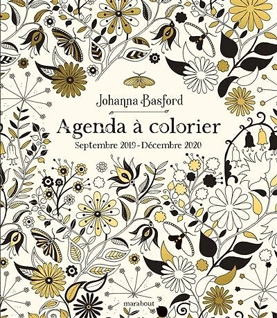 Agenda à colorier: Septembre 2019 - Décembre 2020