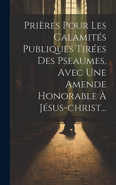 Prières Pour Les Calamités Publiques Tirées Des Pseaumes, Avec Une Amende Honorable À Jésus-christ...