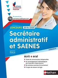 Concours Secrétaire administratif et SAENES - Catégorie B - Intégrer la fonction publique - 2019/2020: Format : ePub 3