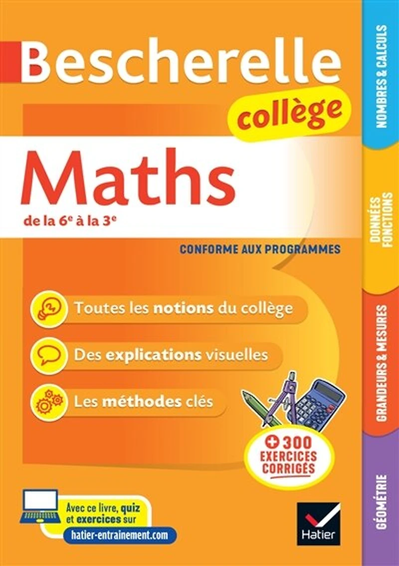 Bescherelle maths collège: de la 6e à 3e