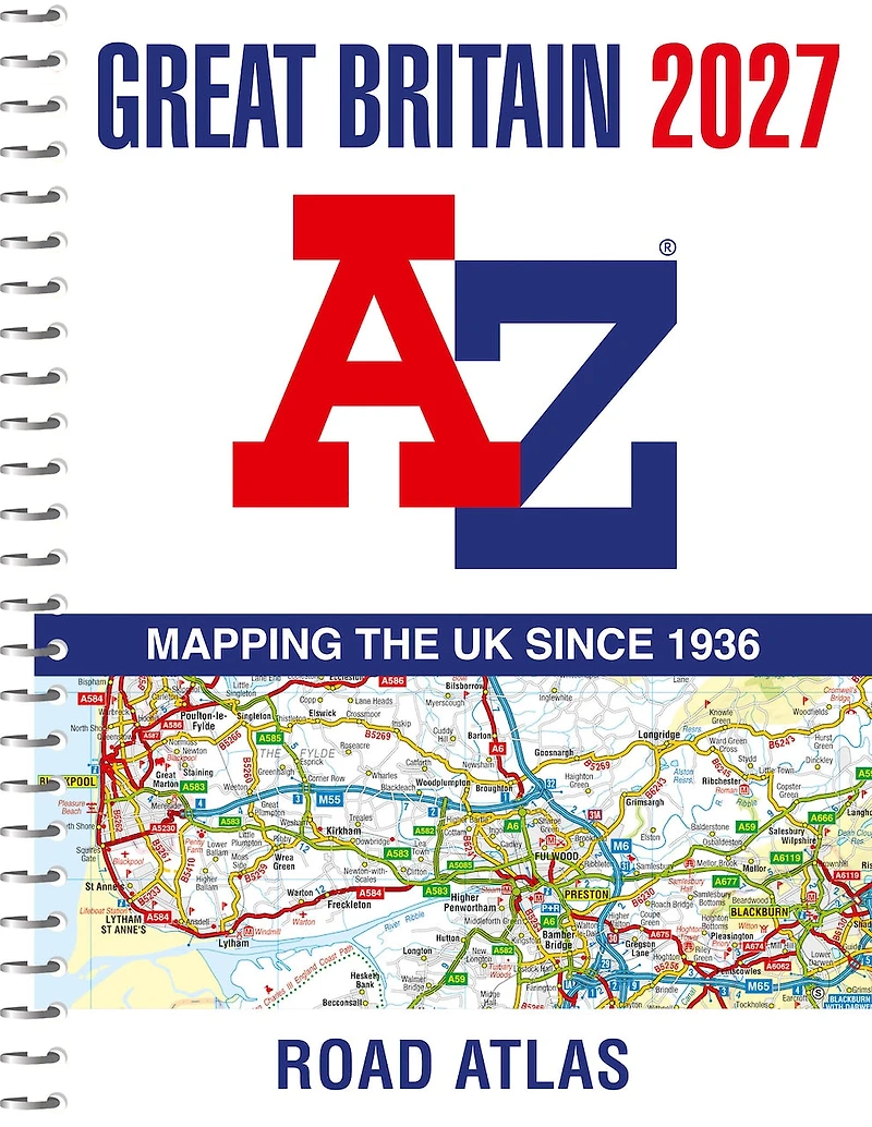 A -Z Great Britain Road Atlas 2027 (A4 Spiral): Easy to read map of