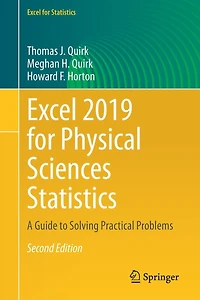 Excel 2019 for Physical Sciences Statistics: A Guide to Solving Practical Problems