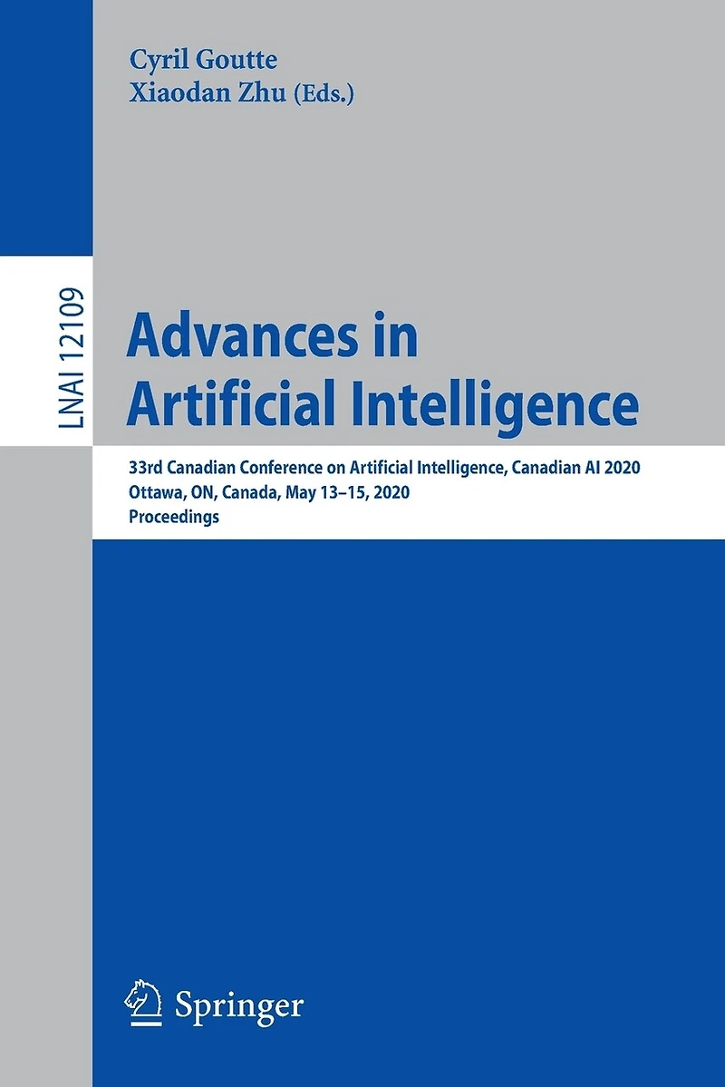 Advances Artificial Intelligence: 33rd Canadian Conference on Intelligence, AI 2020, Ottawa, ON, Canada, May 13-15, Proceedings