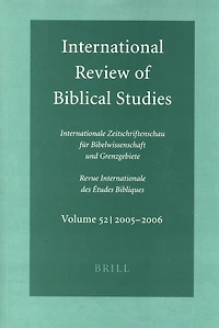 International Review of Biblical Studies, Volume 52 (2005-2006)