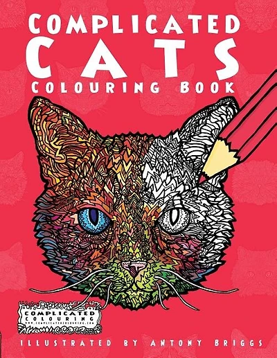 Complicated Cats: Colouring Book