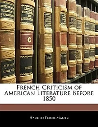 French Criticism of American Literature Before 1850