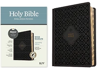 KJV Wide Margin Bible, Filament Enabled (Hardcover LeatherLike, Ornate Tile Black, Red Letter)