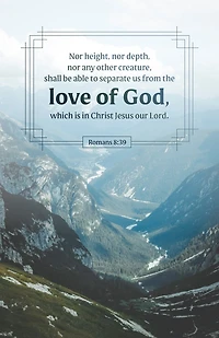 General Worship Bulletin: Love of God (Package of 100): Romans 8:39 (KJV)