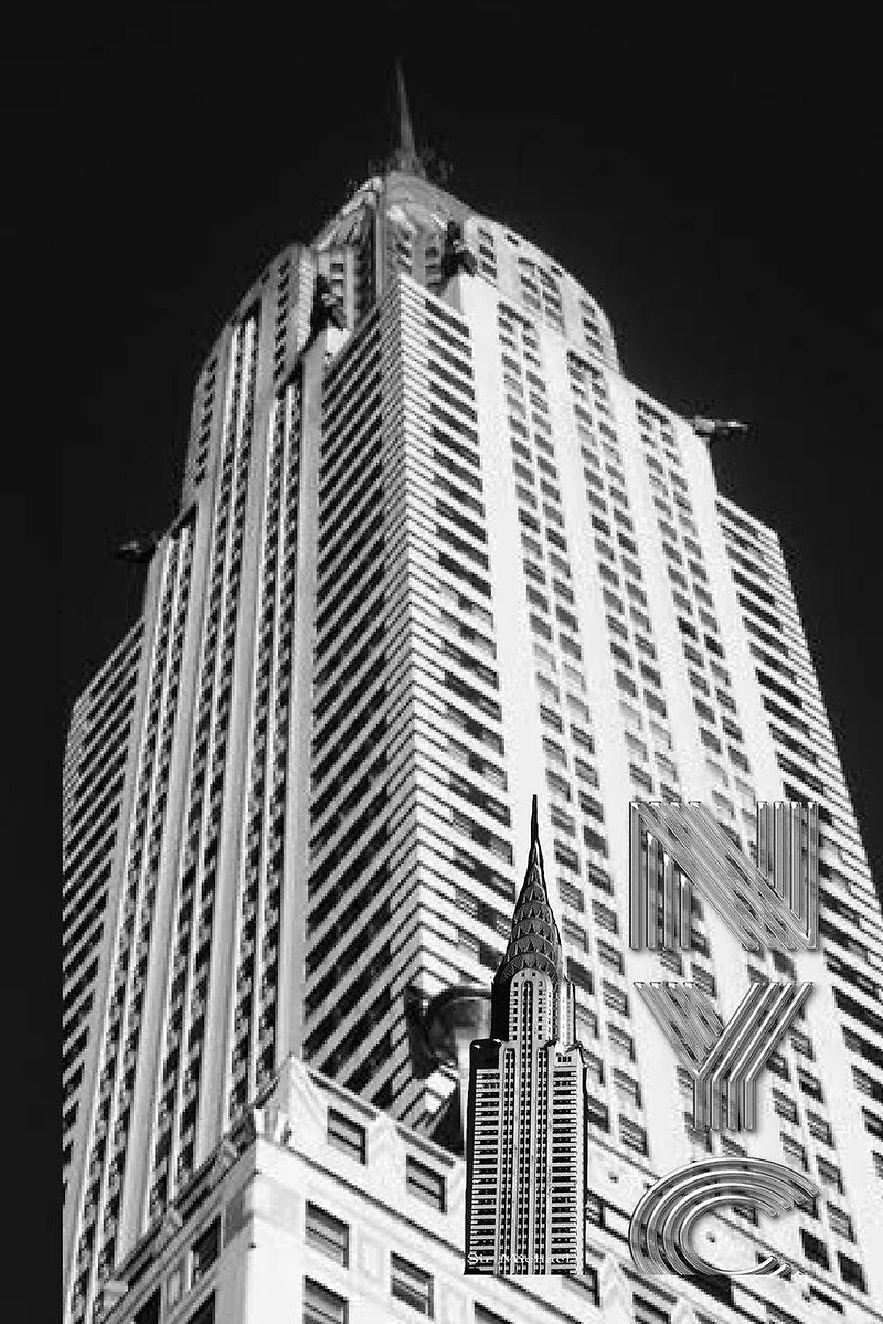 Chrysler building NYC themed creative blank journal.: Chrysler building NYC themed creative blank journal