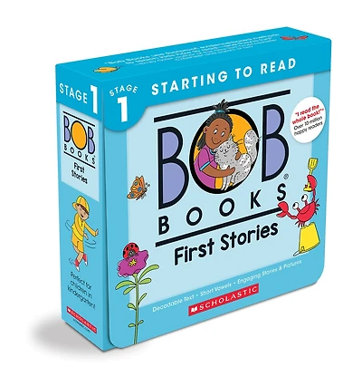 Bob Books - First Stories Collection of 12 | Decodable Phonics Stories, Ages 4 and up, Kindergarten (Stage 1: Starting to Read)