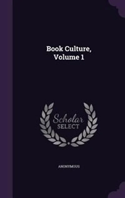 Book Culture, Volume 1