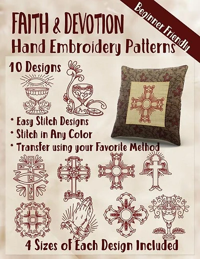 Faith and Devotion Hand Embroidery Patterns