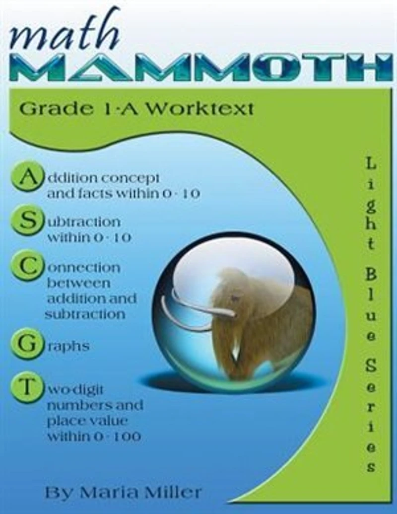Math Mammoth Grade 1-A Worktext